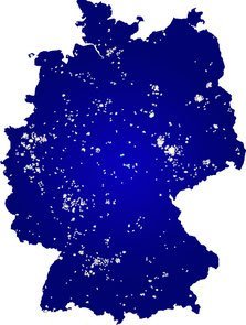 Lichtpunkte Deutschlandkarte