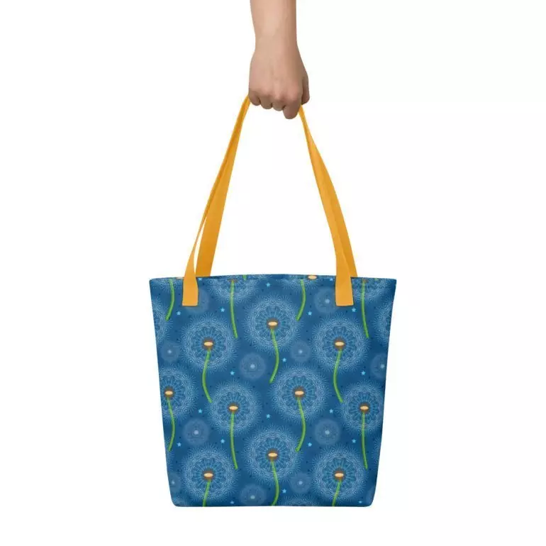 all over print tote yellow 15x15 front 64241b33b1551