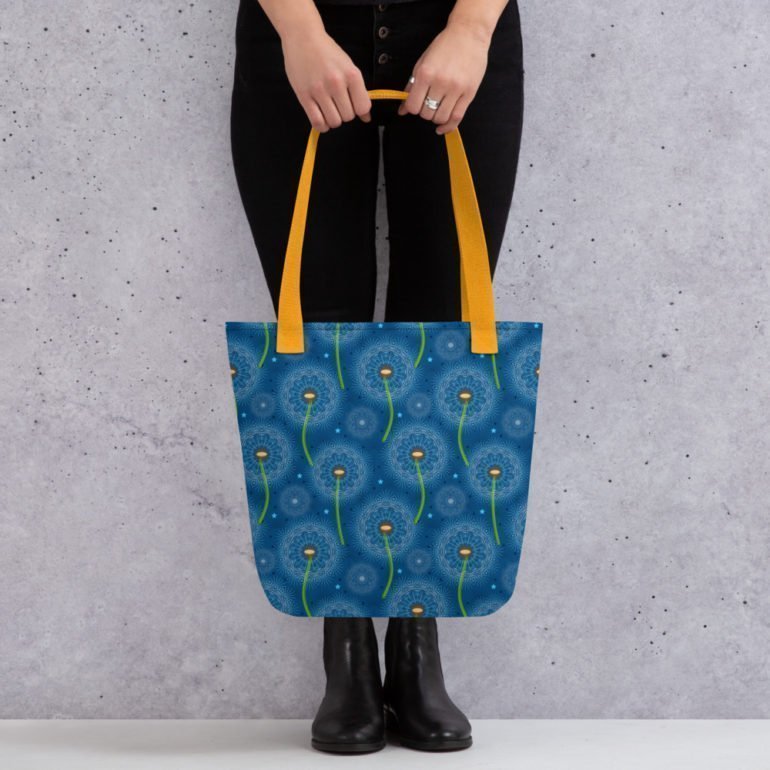 all over print tote yellow 15x15 mockup 64241b33b29bb