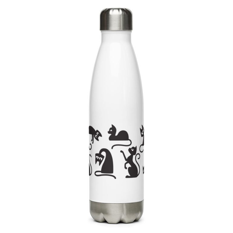stainless steel water bottle white 17oz front 642556f629cb8