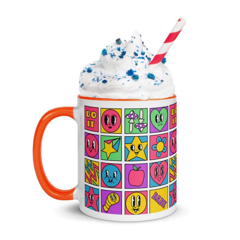 white ceramic mug with color inside orange 11oz left 64243ea829eb5