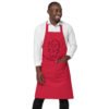 organic cotton apron red front 647e0911dbf9a