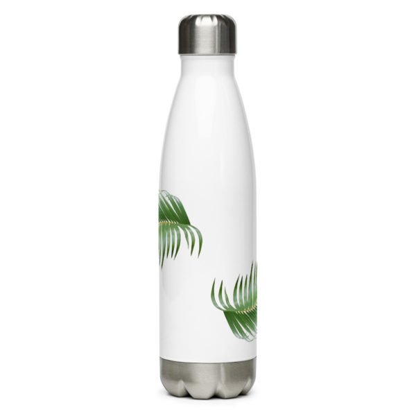 stainless steel water bottle white 17oz front 647de60403b55