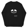 unisex organic raglan sweatshirt black back 650be07506846