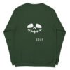 unisex organic raglan sweatshirt bottle green back 650be07506ba4