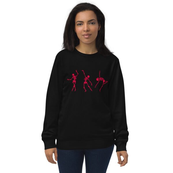 unisex organic sweatshirt black front 650ec23a1e337