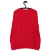 unisex organic sweatshirt red back 650ec1402bb99