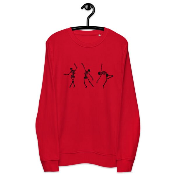 unisex organic sweatshirt red front 650ec1402a429