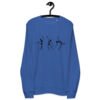 unisex organic sweatshirt royal blue front 650ec1402c832