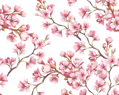 Bild Kirschblütenmuster