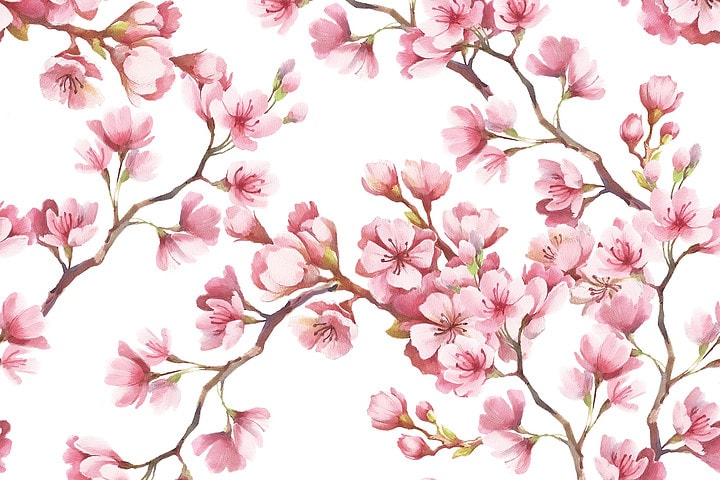 Bild Kirschblütenmuster